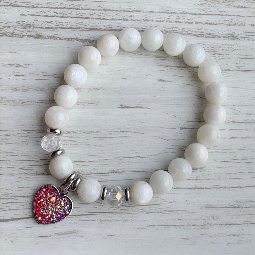 Heart charm bracelet